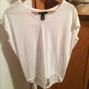 White House black market XS white sleeveless top